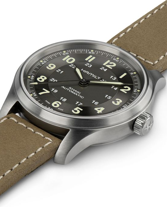 Hamilton Hamilton Khaki Field Titanium Auto H70545550 механические часы с аксессуарами мужские часы модель H70545550